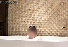 Bath time at luxury hotel