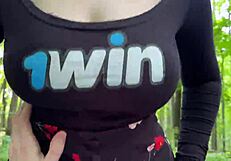 Is This Naughty Beauty Riding A Stranger's Dick In The Forest?