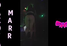 dakota marr pole dancing seductively in nebraska strip club