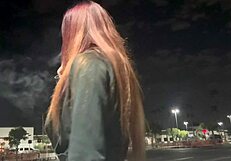 Italian Milf Artemisia Love Enjoys Outdoor Smoking Fetish In Los Angeles At Night