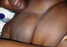 the shaved pussy says, 'get sucked and fucked by this big black cock'