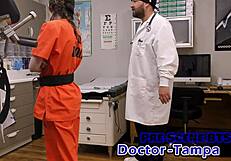Dr Tampa's Commissary Cash Roleplay with Gloves and Handcuffs