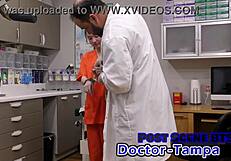 Dr Tampa's Commissary Cash Roleplay with Gloves and Handcuffs