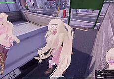 Secret flasher Manaka tackles daylight tasks in this game