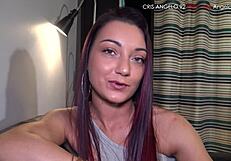 Angela Bella experiences a thrilling adventure in Paris with Cris Angelo in a private series