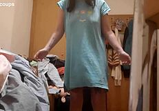 Vídeo de Verificação with Natural Tits Focus