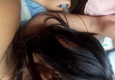 Passionate amateur sex in missionary ends with huge cumshot!