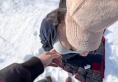 She says, 'Fuck me warm in this -20°C cold'