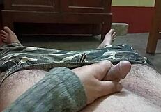 have you seen the mature man handling his penis at high speed?