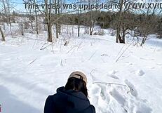 She says, 'Fuck me warm in this -20°C cold'