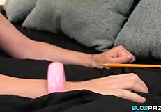 Horny Blonde Teen Lilly Bell Sucks Dick Deep!