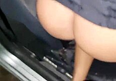 Sucking Friend's Big Dick in Car