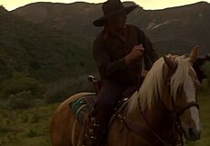 Will brooke ballentyne seduce the hired ranch hand by the fireside outdoors?