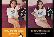 Cyberly crush blackmails you for a fuck in pov porn.