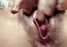 Closeup Clit Rubbing on Wet Asian Teen Pussy 18+