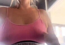 i went to the gym with an anal plug in my ass, got so horny, now my wet pussy is ready for cock