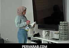 pervarab cute arab babe veronica valentine rides lucky studs cock with big round ass