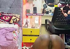 Anita's Wet Pussy Early Morning Routine with Juicy Dripping