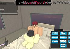 She was sucking me off when the admin ruined it on Roblox