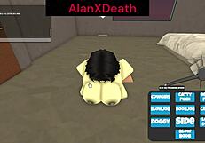 She was sucking me off when the admin ruined it on Roblox