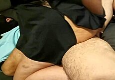 Wife Moans Riding Friend Without Condom