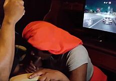 Playing NFS and getting a blowjob until she swallows every drop?