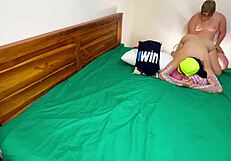 Stepsister's Husband Pounds Me Hard, Making Me Ride and Cum Without Condom