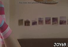 Cock-starved legal age teen 18+ager toys cum-hole