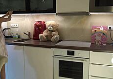 skinny girl meets lesbian girlfriend for fake porn shoot without panties