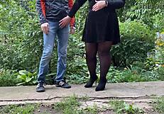 Secret desire of every male pervert in outdoor flashing