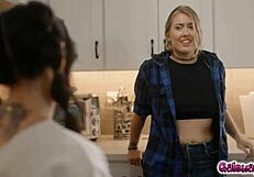 Lulu chu and electra rayne sneak off for intimate lesbian sex beyond kissing