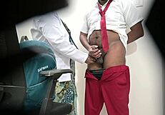 is it fair for woman to check school boy's dick in public hospital?