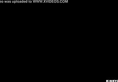 Shackled Gagged Slut In Red Stockings