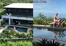 Outdoor Public Sex with Facial and Angles