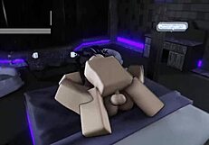 My personal slut makes me cum twice in a row on roblox