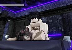 My personal slut makes me cum twice in a row on roblox