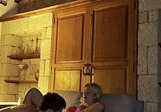 Blonde slut gets hardcore fucked in Spain with big cock, creampie, and doggystyle.