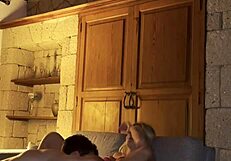 Blonde slut gets hardcore fucked in Spain with big cock, creampie, and doggystyle.