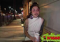 Forked tongue and open ass debut the petite 18+ star for Fedora Morelli