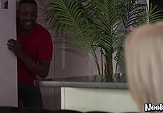 Housewife Miss Sally betrays with interracial fuck.