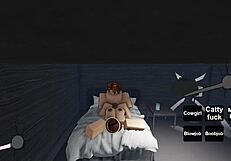 Busty English Queen Teases and Fucks a Roblox Noob with Big Tits