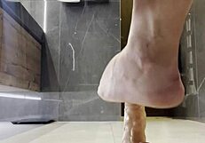 BBW gives a shoe job with dirty white boots in this anime.