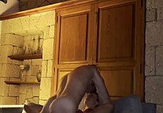 Blonde slut gets hardcore fucked in Spain with big cock, creampie, and doggystyle.