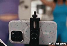 Sky wonderland sneaks peeks at cali sweets ass until caught 😏