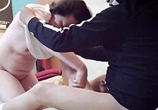 My friend's husband visited, we were alone, and he ended up putting me on all fours to fuck me completely