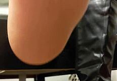 yuki boot and foot worship, licking and humiliating the slave?