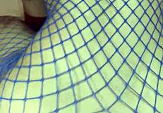 curly haired slut fucking in pantyhose