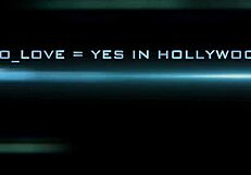 in hollywood, no love gives a footjob to a big black cock