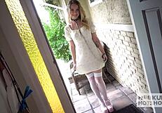 Blonde cutie Nikole Nash takes Bryan Gozzling's cock up her ass.