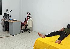 Step Sister Sitting While I Masturbate For Her